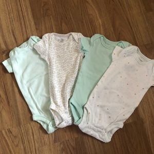 NWOT Precious First by Carters Newborn Onesie’s (4)